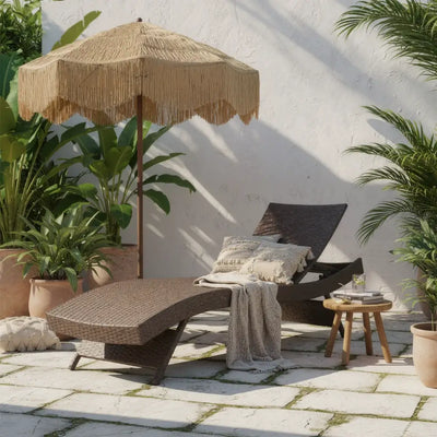 Riviera All Weather Sun Loungers (Set of 2) - Dark Brown