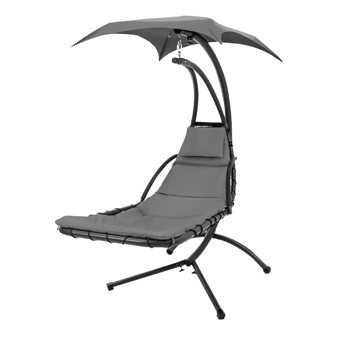 Verada Hanging Chaise Lounge Swing Chair w/ Cushions
