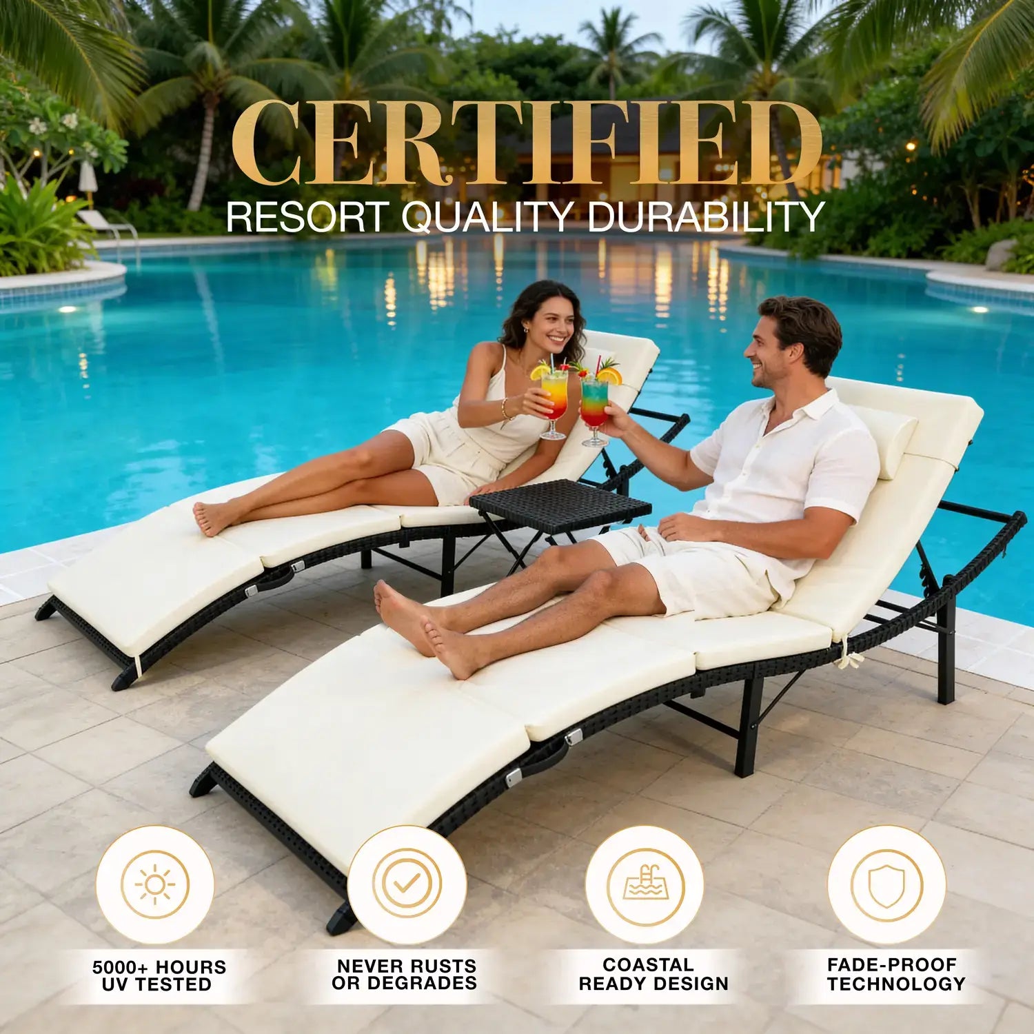 Capri Sun Loungers (Set of 2)