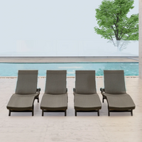 Riviera All Weather Sun Loungers (Set of 2) - Dark Brown