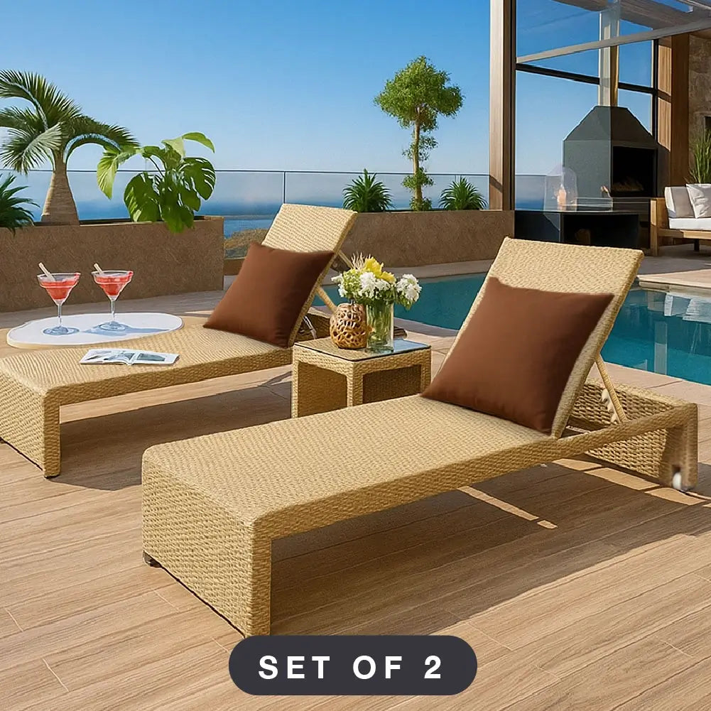 Monaco Outdoor Lounge Bed(Set of 2)