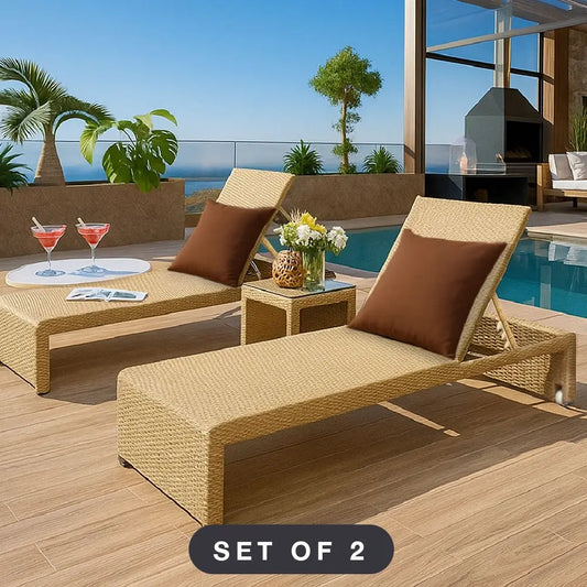 Monaco Outdoor Lounge Bed(Set of 2)