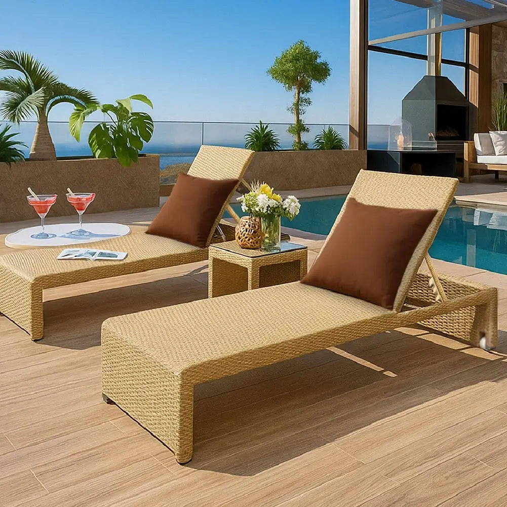 Monaco Outdoor Lounge Bed(Set of 2)