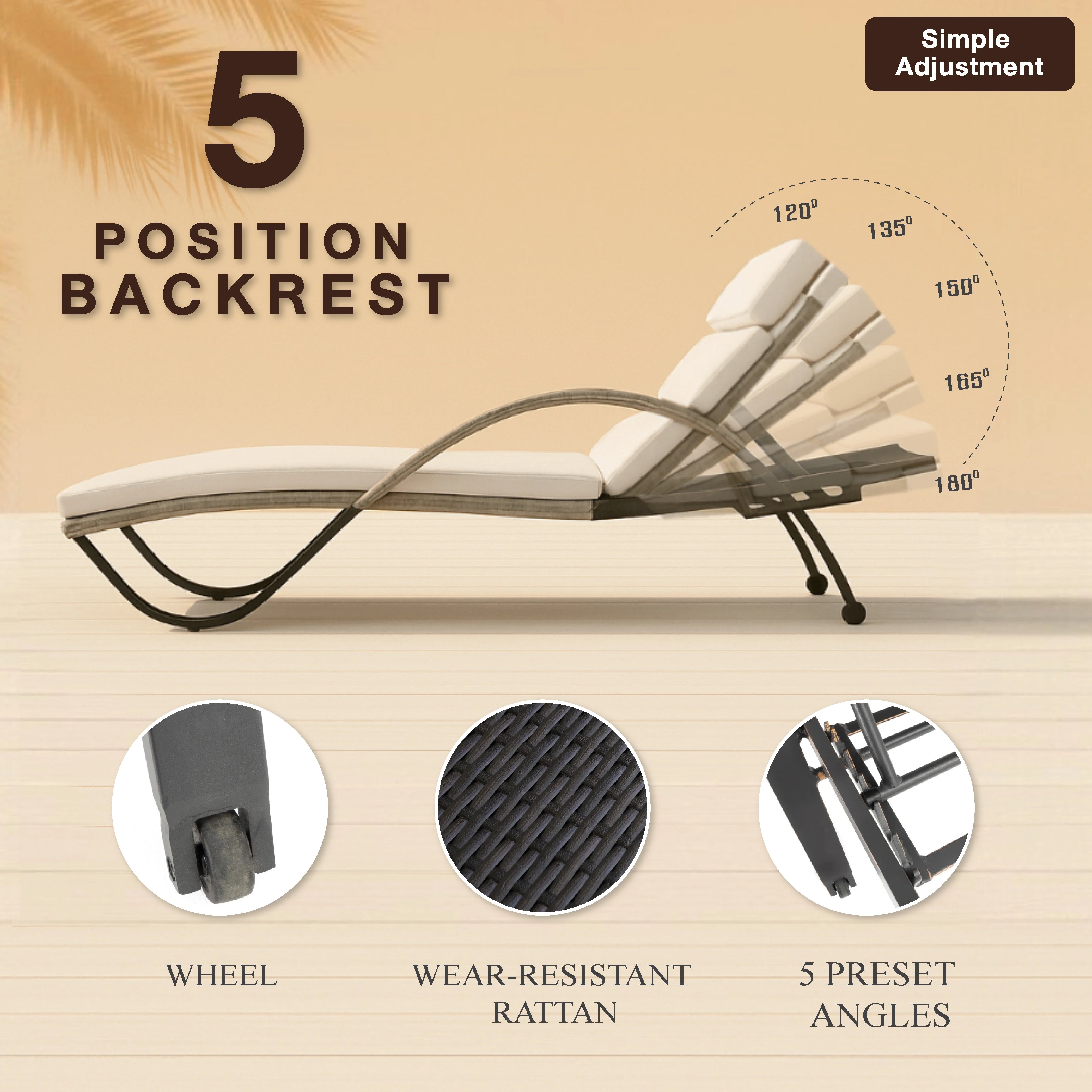 Koh Lipe Sun Loungers - Set of 2