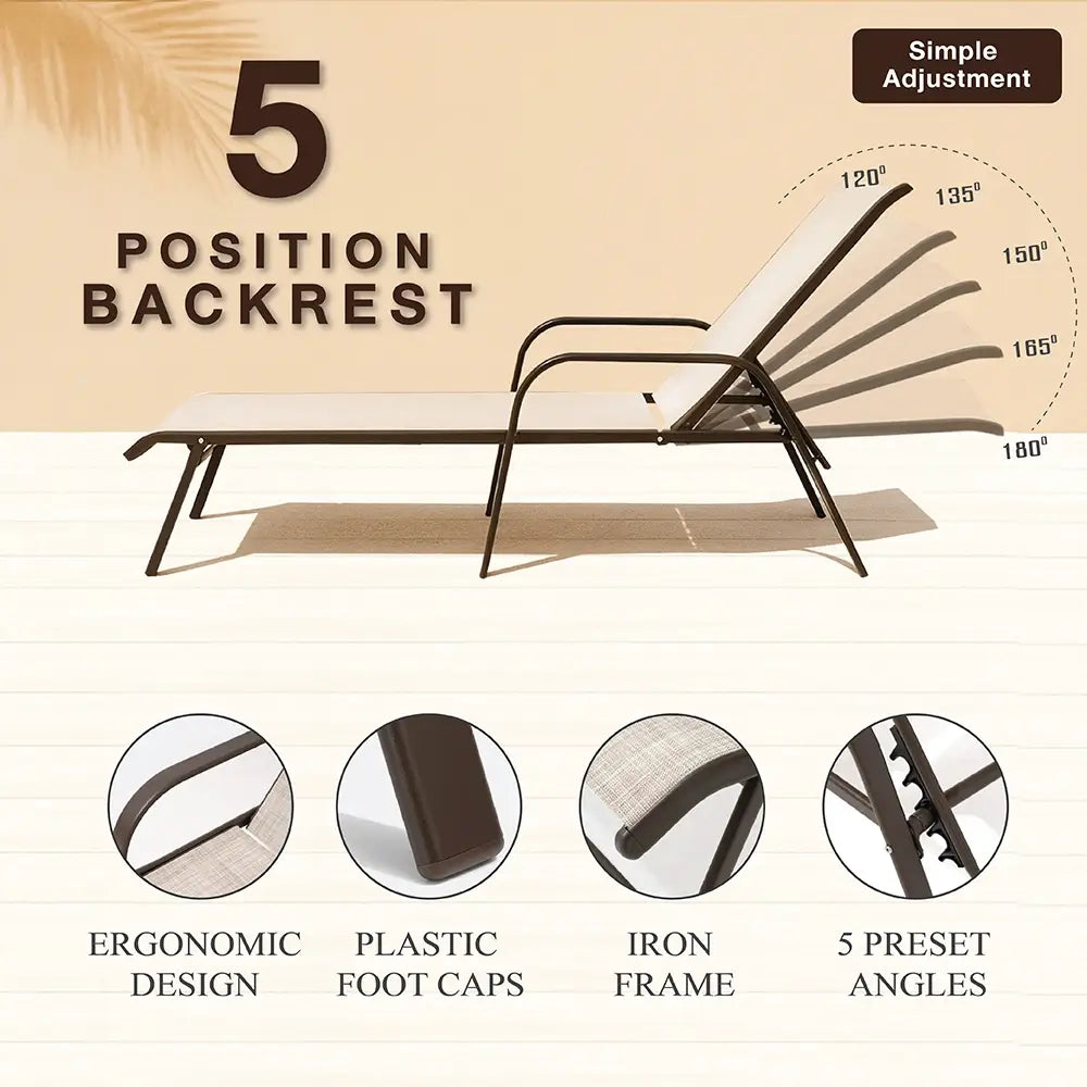 Mykonos Sun Lounger (Set of 2)