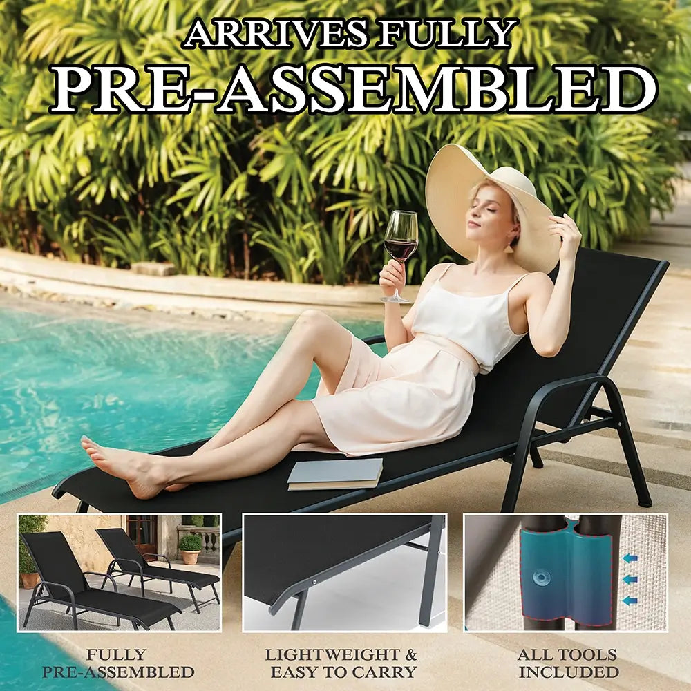 Mykonos Sun Lounger (Set of 2)
