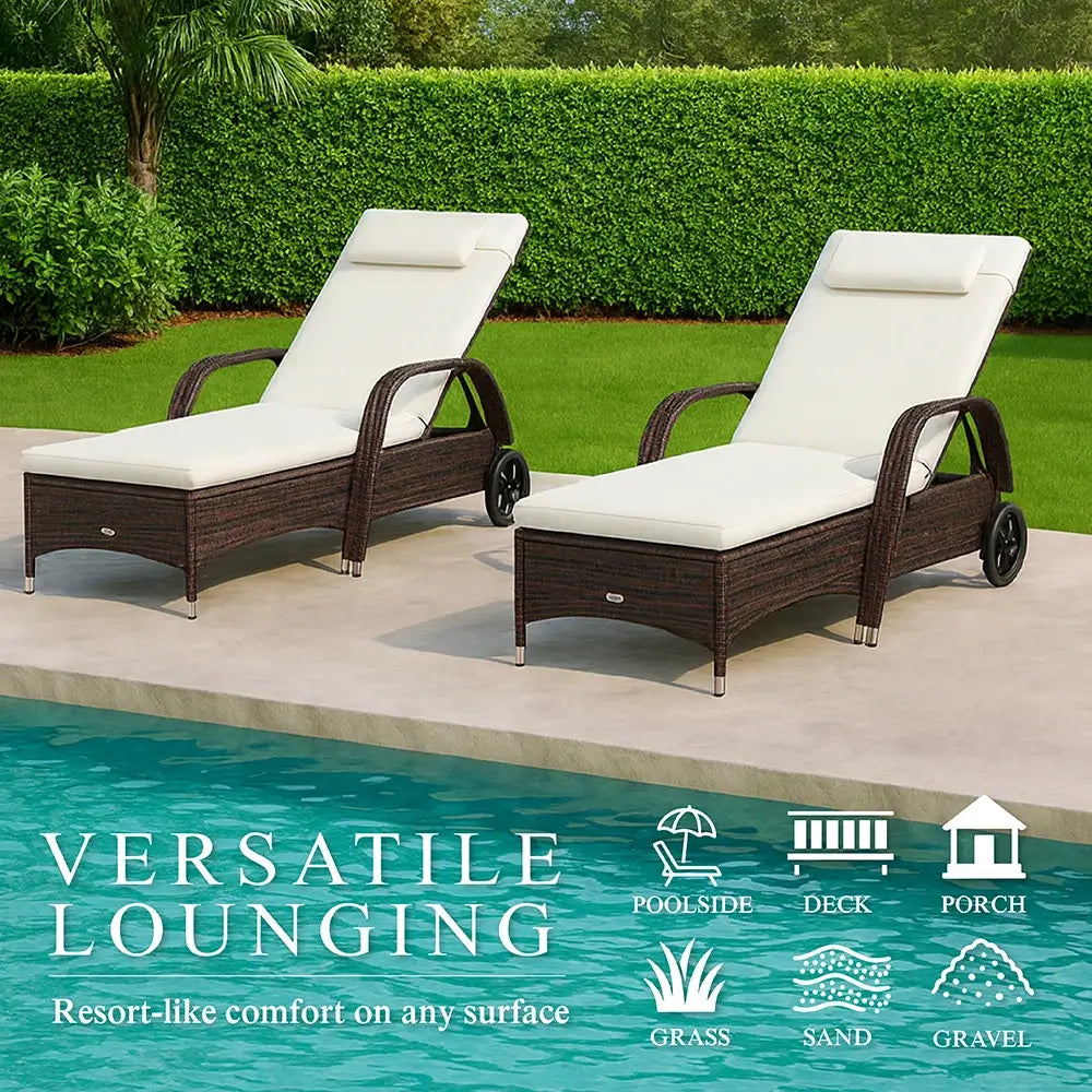 Cannes Sun Lounger (Set of 2)
