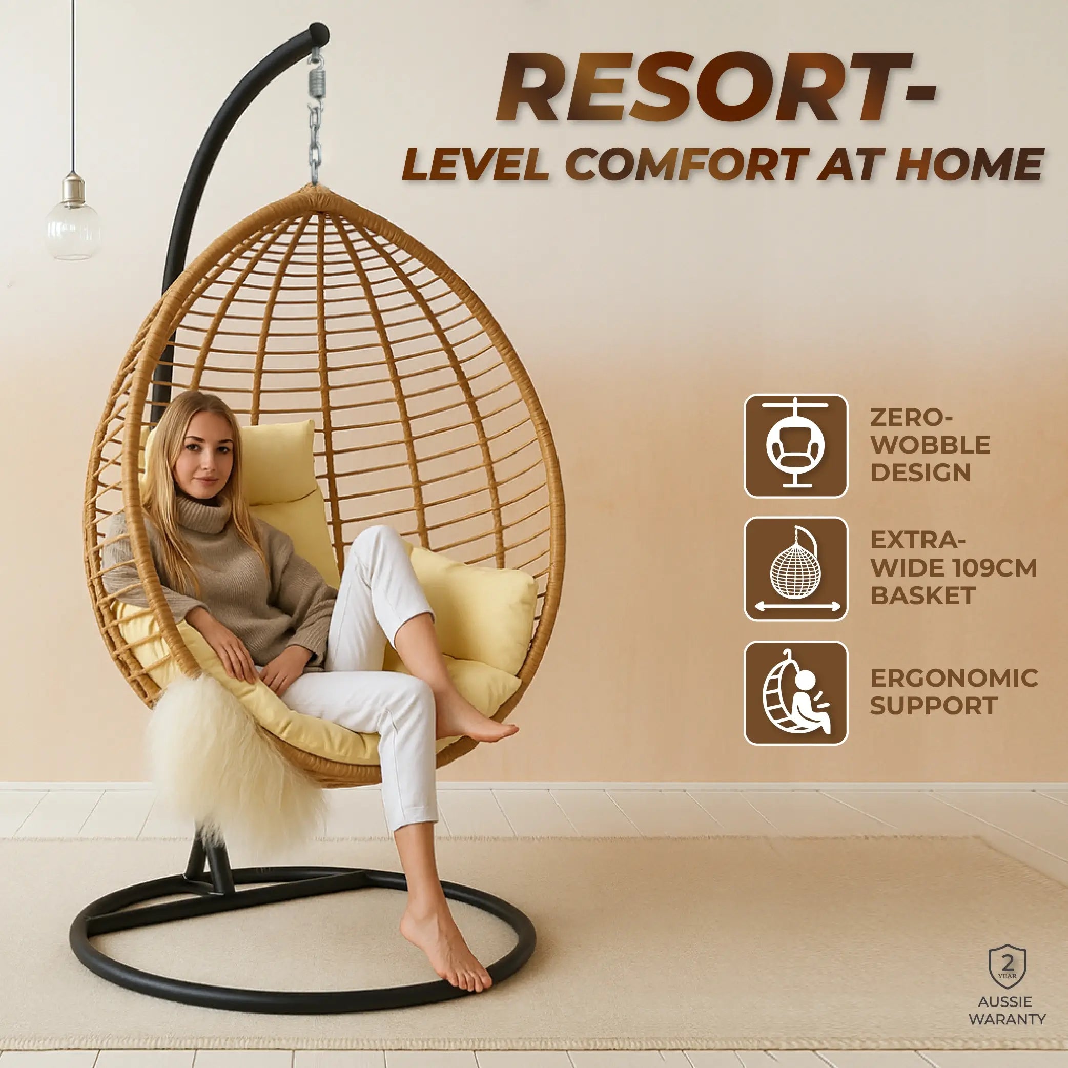 Verada Riviera Hanging Egg Chair