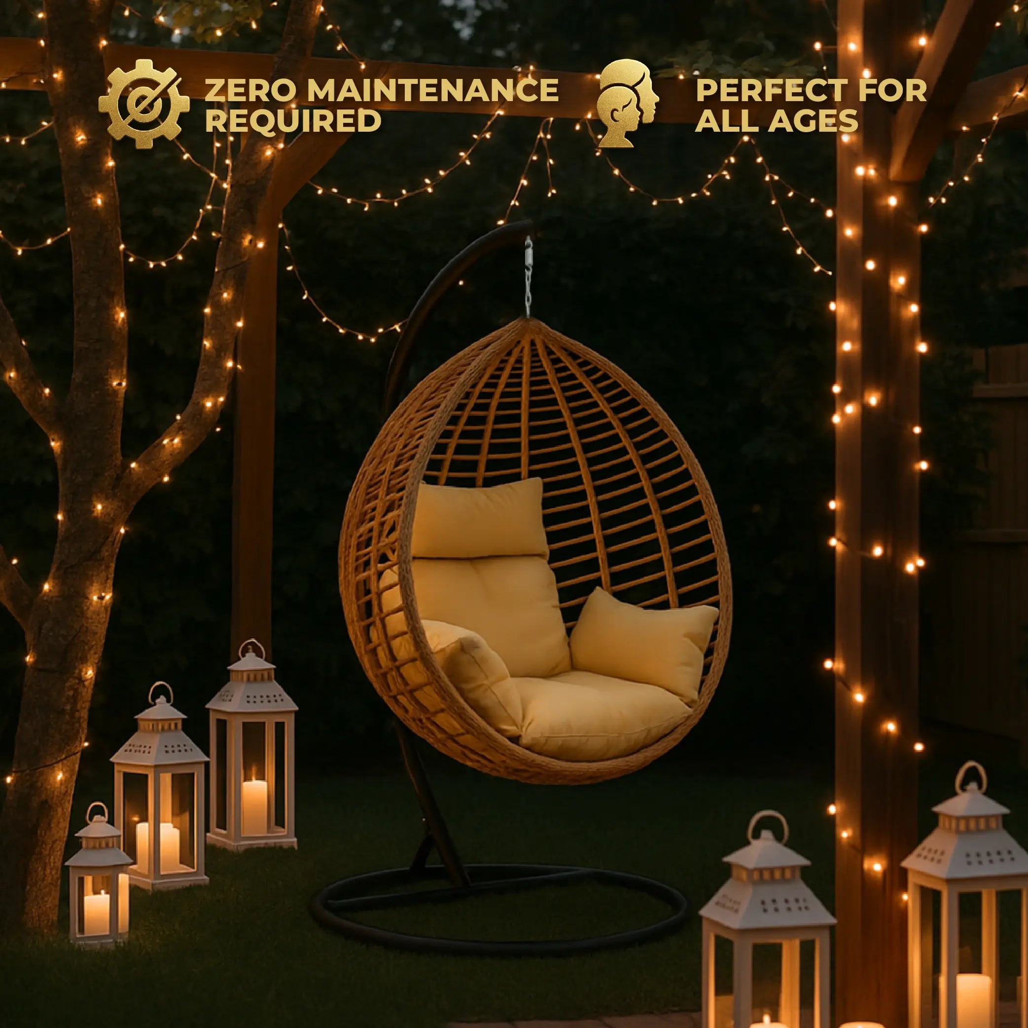 Verada Riviera Hanging Egg Chair