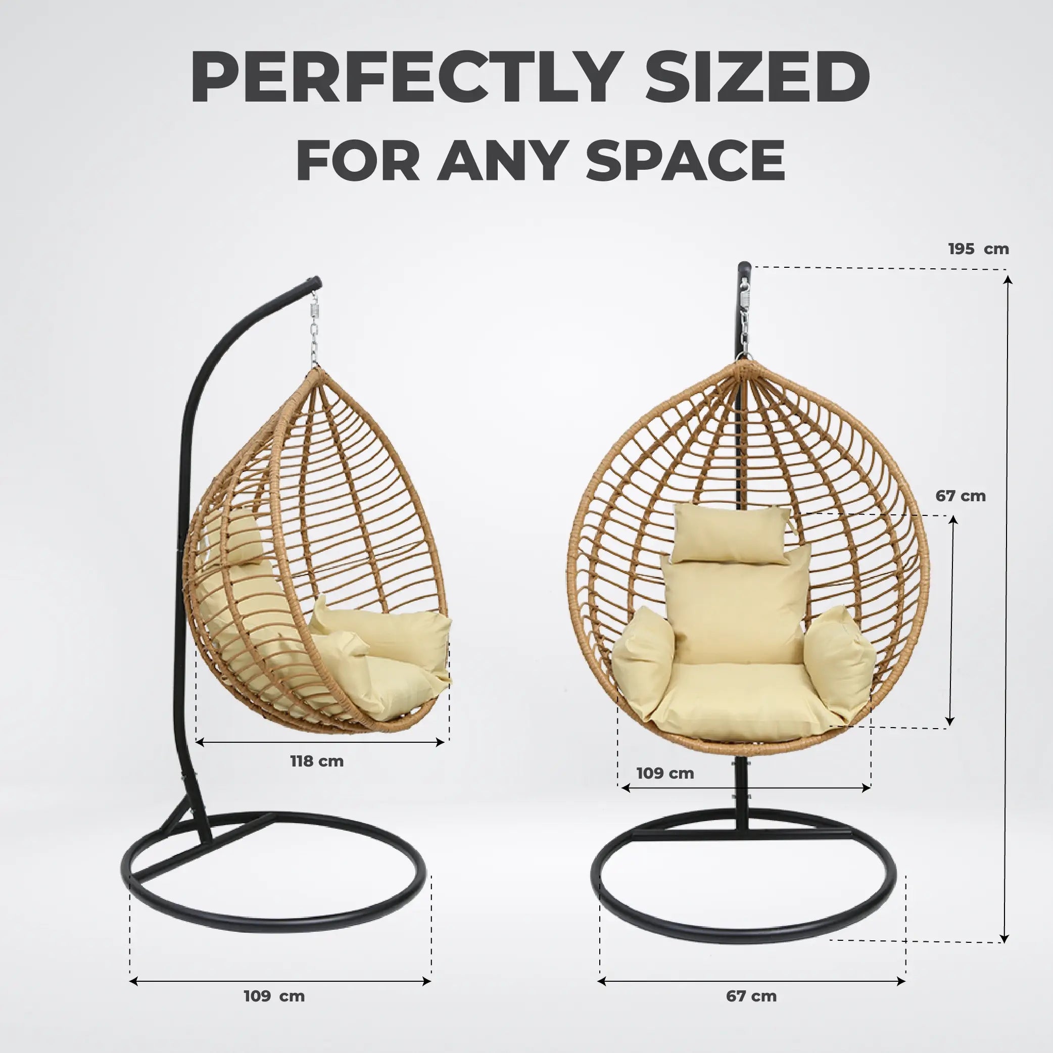 Verada Riviera Hanging Egg Chair
