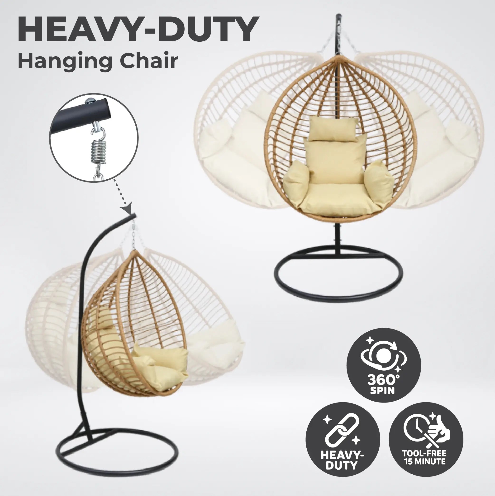 Verada Riviera Hanging Egg Chair